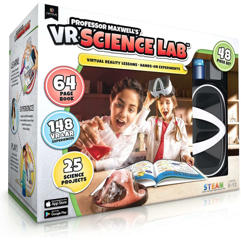 Abacus Brands VR Science Lab Επιστημονικό σετ εικονικής πραγματικότητας του καθηγητή Maxwell – Πλήρης Αγγλική Έκδοση – Περιλαμβάνει Γυαλιά VR