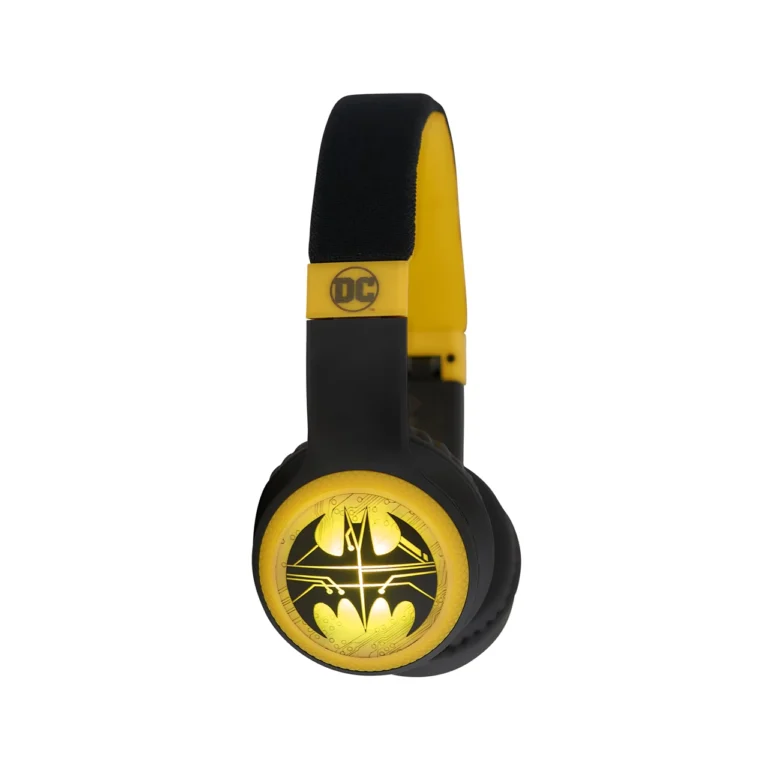 Lazerbuilt Batman Logo Light-Up Bluetooth Headphones – Ασύρματα Παιδικά Ακουστικά με Μικρόφωνο