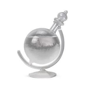 The Source – Storm Glass Globe – Εντυπωσιακό Διακοσμητικό Βαρόμετρο Γραφείου με Κρυσταλλική Αντίδραση