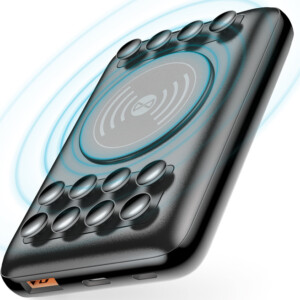 Forever - WTB-100 Powerbank 10000mAh Wireless/USB-A/USB-C/QC - Black