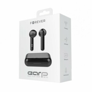 Forever - True Wireless  Earphones - Black -  Ακουστικά με Θήκη Φόρτισης σε μαύρο χρώμα - Image 4