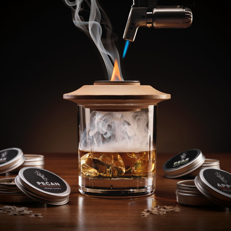The Source Whiskey Smoking Kit – Σετ καπνίσματος ουίσκι με καπάκι & επαναγεμιζόμενο φλόγιστρο - Image 4