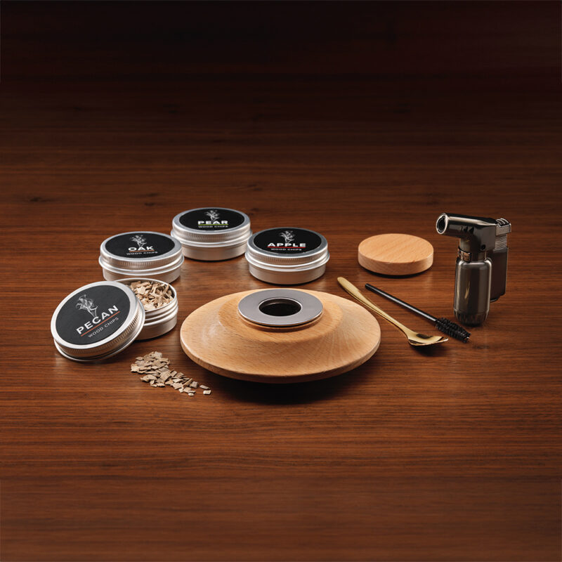 The Source Whiskey Smoking Kit – Σετ καπνίσματος ουίσκι με καπάκι & επαναγεμιζόμενο φλόγιστρο - Image 3