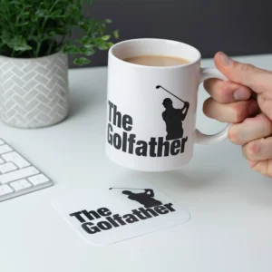 The Source Golfather Mug and Coaster – Κούπα & Σουβέρ Golfather – Σετ Δώρου για Παίκτες του Γκολφ - Image 5