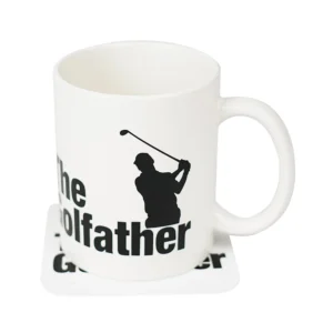 The Source Golfather Mug and Coaster – Κούπα & Σουβέρ Golfather – Σετ Δώρου για Παίκτες του Γκολφ - Image 2