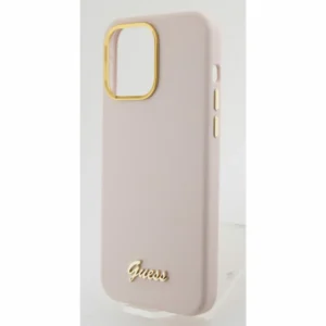 Guess “Vintage Script Gold Logo Collection” Σκληρή Θήκη προστασίας από σιλικόνη – Apple iPhone 15 Pro (Ροζ  – GUHCP15LSMBSLP) - Image 5