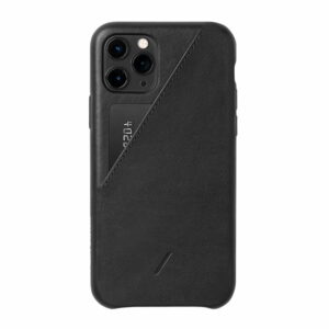 Native Union Clic Card Δερμάτινη Θήκη προστασίας για Apple iPhone 11 Pro με υποδοχή για κάρτες – μαύρη