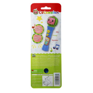 eKids Cocomelon MP3 Ασύρματο Μικρόφωνο Karaoke για παιδιά με ενσωματωμένη μουσική, φωτισμό, Sound Effects (CO-070) (Μπλε/Πράσινο/Κόκκινο) - Image 5