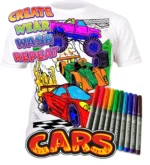 Splat Planet Πλενόμενο T-Shirt Ζωγραφικής "Cars" με Μαρκαδόρους (5-6 Ετών) - Image 4