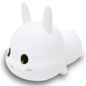 Designnest® Meng Rabbit Night Lamp Κουνελάκι Φωτιστικό νυκτός από μαλακή σιλικόνη με χρονοδιακόπτη - Image 2