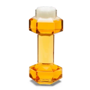 The Source Dumbbell Beer Glass-Ποτήρι μπύρας σε σχήμα βαράκι γυμναστικής - Image 2