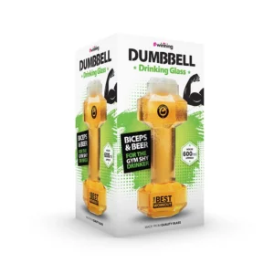 The Source Dumbbell Beer Glass-Ποτήρι μπύρας σε σχήμα βαράκι γυμναστικής - Image 4