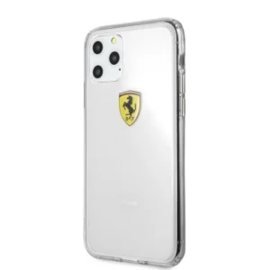 Ferrari Hard Case Clear Shockproof Θήκη προστασίας – iPhone 11 Pro Max (Διάφανη/3D Logo) - Image 3