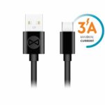 Forever - USB to USB-C Cable 3A 1m - Black - Image 2