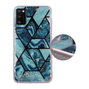 Geometric Marmur Case for Samsung Galaxy A41 5G dark blue - Image 2