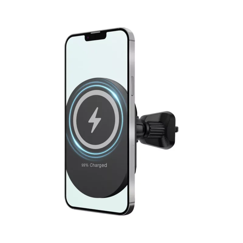 Forever - WSH-140 Magsafe Magnetic Holder with wireless charging 15W- Black - Image 2