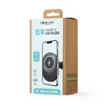 Forever - WSH-140 Magsafe Magnetic Holder with wireless charging 15W- Black - Image 3