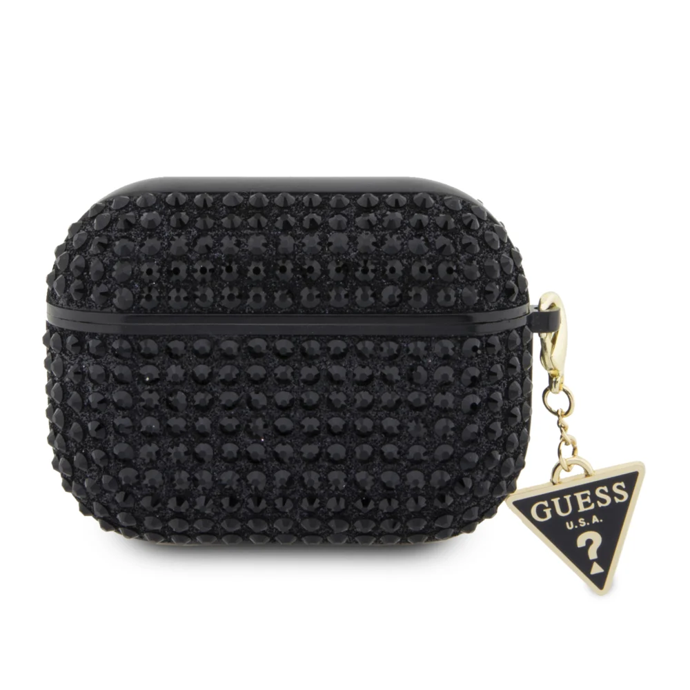Guess Triangle Charm Θήκη προστασίας απο Σιλικόνη για Apple Airpods Pro με κρεμαστό στολίδι (Μαύρη) Guess Triangle Charm Θήκη προστασίας απο Σιλικόνη για Apple Airpods Pro με κρεμαστό στολίδι (Μαύρη)