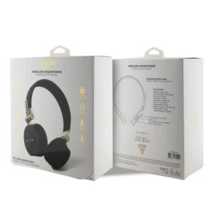 Guess "4G Logo" Over Ear Bluetooth Headphones Ακουστικά Over Ear από δερματίνη με μεταλλικό Logo (Black – GUBH704GEMK) - Image 5