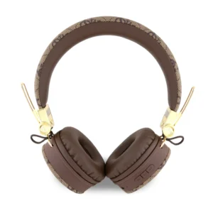 Guess "4G Logo" Over Ear Bluetooth Headphones Ακουστικά Over Ear από δερματίνη με μεταλλικό Logo (Brown – GUBH704GEMW) - Image 4