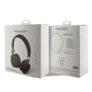 Guess "4G Logo" Over Ear Bluetooth Headphones Ακουστικά Over Ear από δερματίνη με μεταλλικό Logo (Brown – GUBH704GEMW) - Image 5
