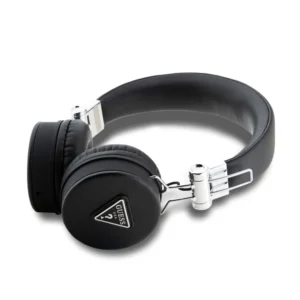 Guess Grained Triangle Logo Classic Round Shape Bluetooth ENC Headphones (Black - GUBH70PGTSPSK) - Image 3