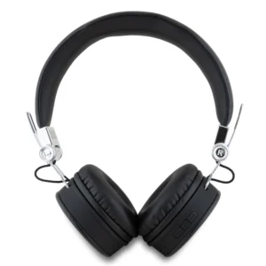 Guess Grained Triangle Logo Classic Round Shape Bluetooth ENC Headphones (Black - GUBH70PGTSPSK) - Image 4