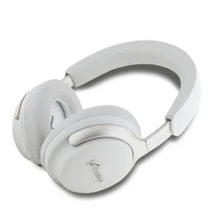 Guess Metal Script Logo Bluetooth ANC/ENC Headphones (Beige - GUBHC22PSFCSME) - Image 3