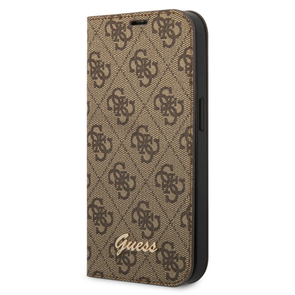Guess “4G Logo Collection” Script Metal Logo Θήκη προστασίας από δερματίνη τύπου folio – iPhone 14 Plus (Καφέ) Guess “4G Logo Collection” Script Metal Logo Θήκη προστασίας από δερματίνη τύπου folio – iPhone 14 Plus (Καφέ)
