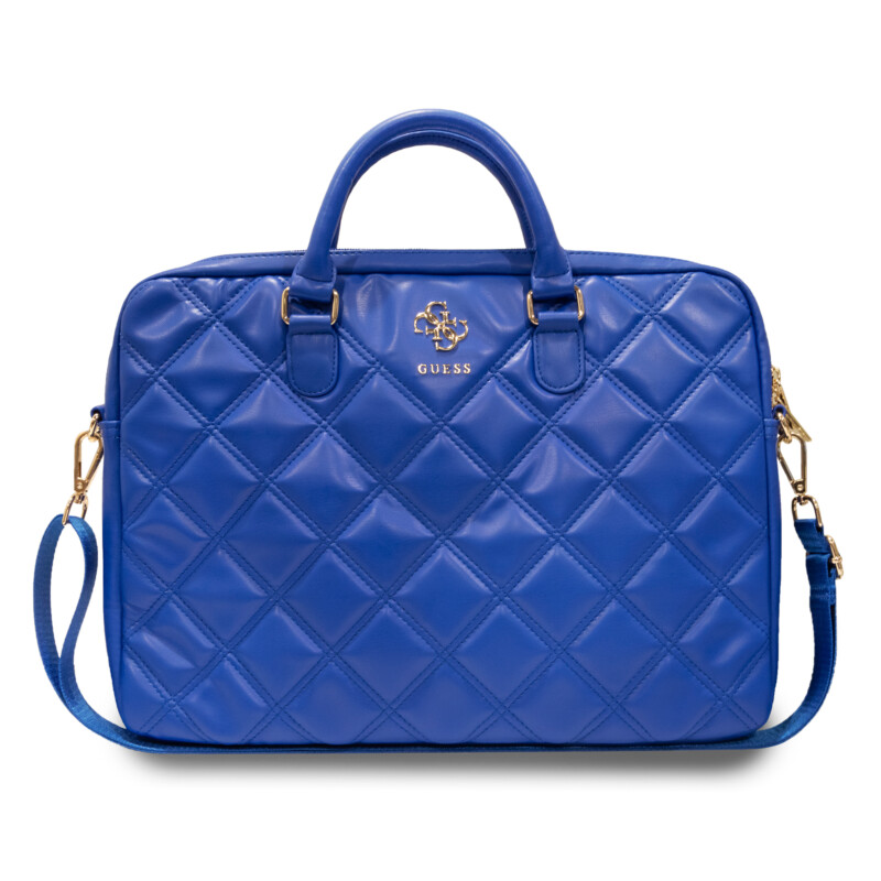 Guess - Quilted 4G Τσάντα κατάλληλη για laptop 16" – Blue Guess - Quilted 4G Τσάντα κατάλληλη για laptop 16" – Blue