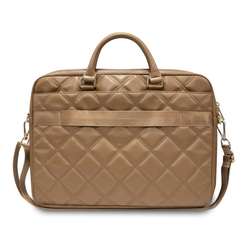 Guess - Quilted 4G Τσάντα κατάλληλη για laptop 16" – Brown - Image 3
