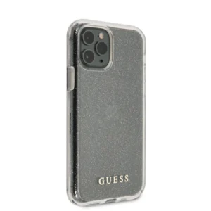 Guess "Glitter Collection" Θήκη προστασίας από σιλικόνη – iPhone 11 Pro Max (Clear/Glitter Silver) - Image 5