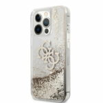 Guess "4G Logo Collection" Θήκη προστασίας – iPhone 13 Pro (Clear/Glitter Gold) - Image 3