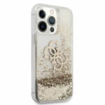 Guess "4G Logo Collection" Θήκη προστασίας – iPhone 13 Pro (Clear/Glitter Gold) - Image 5
