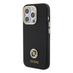 Guess "4G Strass Logo Collection" Case Θήκη προστασίας από σιλικόνη – iPhone 15 Pro (Black – GUHCP15LM4DGPK) - Image 3