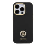 Guess "4G Strass Logo Collection" Case Θήκη προστασίας από σιλικόνη – iPhone 15 Pro (Black – GUHCP15LM4DGPK) - Image 4
