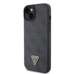 Guess “Triangle Metal Logo Strass Collection” Crossbody Case Θήκη προστασίας από δερματίνη με λουράκι – iPhone 15 Plus (Μαύρο – GUHCP15MP4TDSCPK) - Image 3