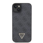Guess “Triangle Metal Logo Strass Collection” Crossbody Case Θήκη προστασίας από δερματίνη με λουράκι – iPhone 15 Plus (Μαύρο – GUHCP15MP4TDSCPK) - Image 4