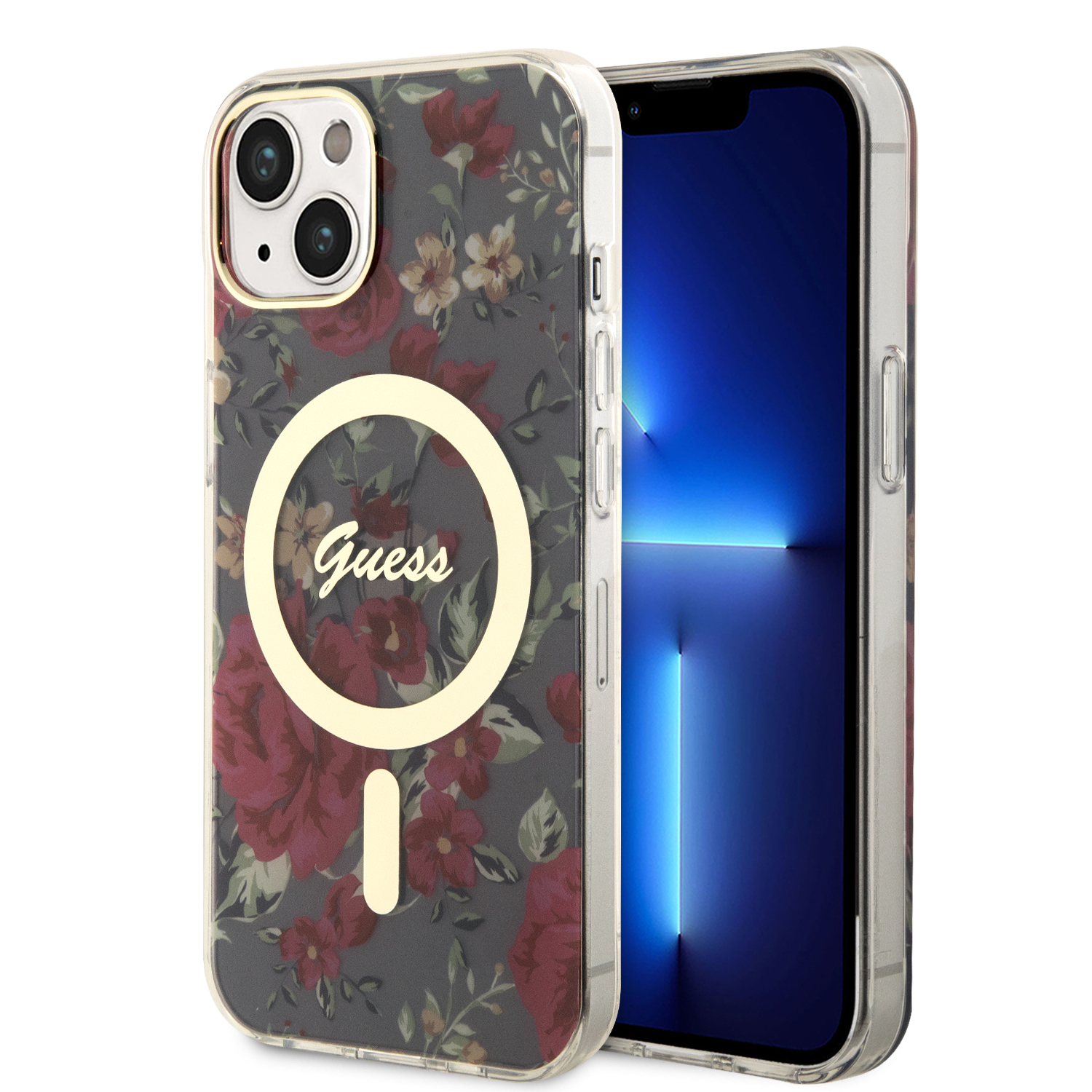 Guess “Flower Collection” MagSafe Hard Case Θήκη προστασίας από σκληρό πλαστικό – iPhone 14 Plus (Χακί – GUHMP14MHCFWSA) Guess “Flower Collection” MagSafe Hard Case Θήκη προστασίας από σκληρό πλαστικό – iPhone 14 Plus (Χακί – GUHMP14MHCFWSA)