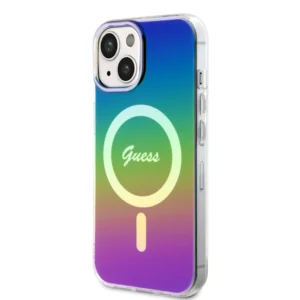 Guess Iridescent Magsafe Case Πολύχρωμη θήκη προστασίας από σκληρό πλαστικό – iPhone 15 (Rainbow Black – GUHMP15SHITSK) - Image 3