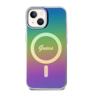 Guess Iridescent Magsafe Case Πολύχρωμη θήκη προστασίας από σκληρό πλαστικό – iPhone 15 (Rainbow Black – GUHMP15SHITSK) - Image 4