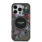 Guess Magsafe “Flowers with Pearl Strap” Hard Case Θήκη προστασίας από σκληρό πλαστικό – iPhone 16 Pro (Μαύρο – GUHMP16LHFWBRCESK) - Image 4