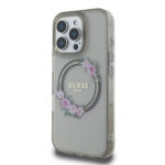 Guess Magsafe “Flower Wreath” Hard Case Θήκη προστασίας από σκληρό πλαστικό – iPhone 16 Pro (Μαύρο – GUHMP16LHFWFCK) - Image 3
