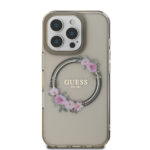Guess Magsafe “Flower Wreath” Hard Case Θήκη προστασίας από σκληρό πλαστικό – iPhone 16 Pro (Μαύρο – GUHMP16LHFWFCK) - Image 4