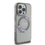 Guess Magsafe “Flower Wreath” Hard Case Θήκη προστασίας από σκληρό πλαστικό – iPhone 16 Pro (Μαύρο – GUHMP16LHFWFCK) - Image 5