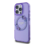 Guess Magsafe “Flower Wreath” Hard Case Θήκη προστασίας από σκληρό πλαστικό – iPhone 16 Pro (Μωβ – GUHMP16LHFWFCU) - Image 3