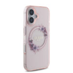 Guess Magsafe “Flower Wreath” Hard Case Θήκη προστασίας από σκληρό πλαστικό – iPhone 16 (Ροζ – GUHMP16SHFWFCP) - Image 5