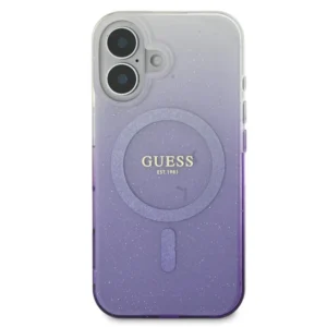Guess Magsafe “Glitter Gradient” Hard Case Θήκη προστασίας από σκληρό πλαστικό – iPhone 16 (Μωβ – GUHMP16SHGRCELU) - Image 4