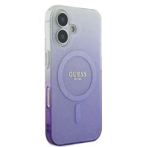 Guess Magsafe “Glitter Gradient” Hard Case Θήκη προστασίας από σκληρό πλαστικό – iPhone 16 (Μωβ – GUHMP16SHGRCELU) - Image 5