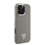 Guess Magsafe “Triangle Logo” Grained PU Case Θήκη προστασίας από δερματίνη – iPhone 16 Pro Max (Καφέ – GUHMP16XPGTSPSW) - Image 5